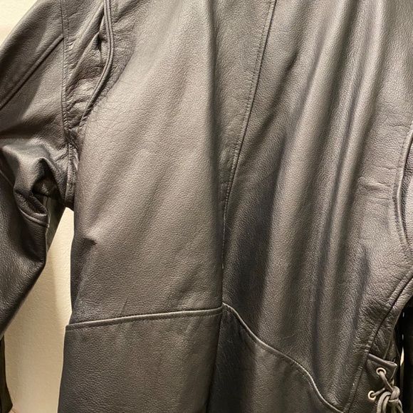 Men’s Leather Riding Jacket - Picture 3 of 4